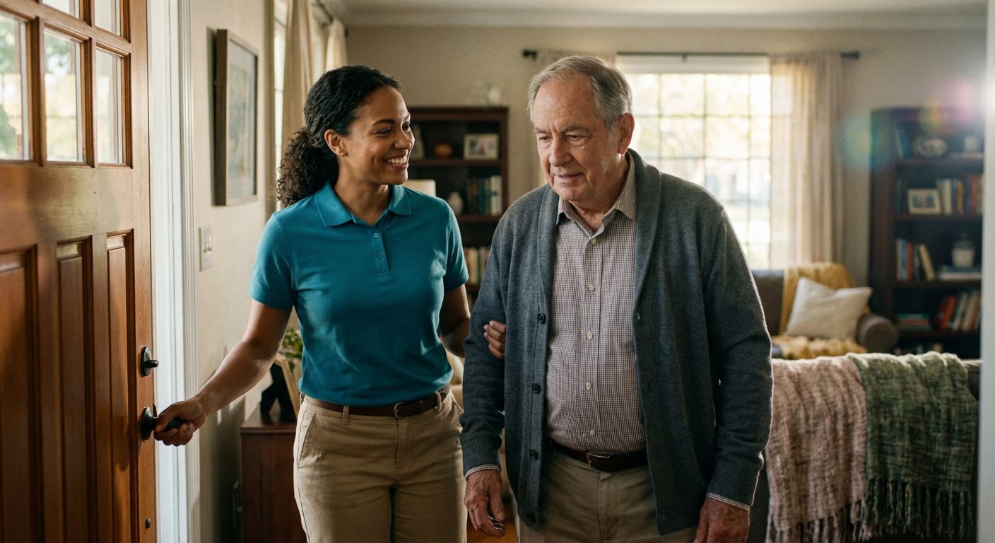 Caregiver providing after-hospital care in Birmingham, Michigan