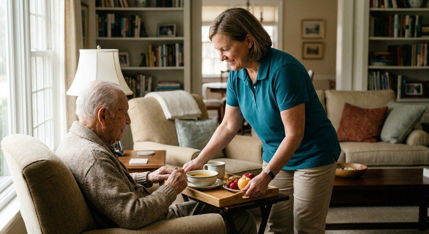 Family receiving recovery & post-surgery care support in Birmingham