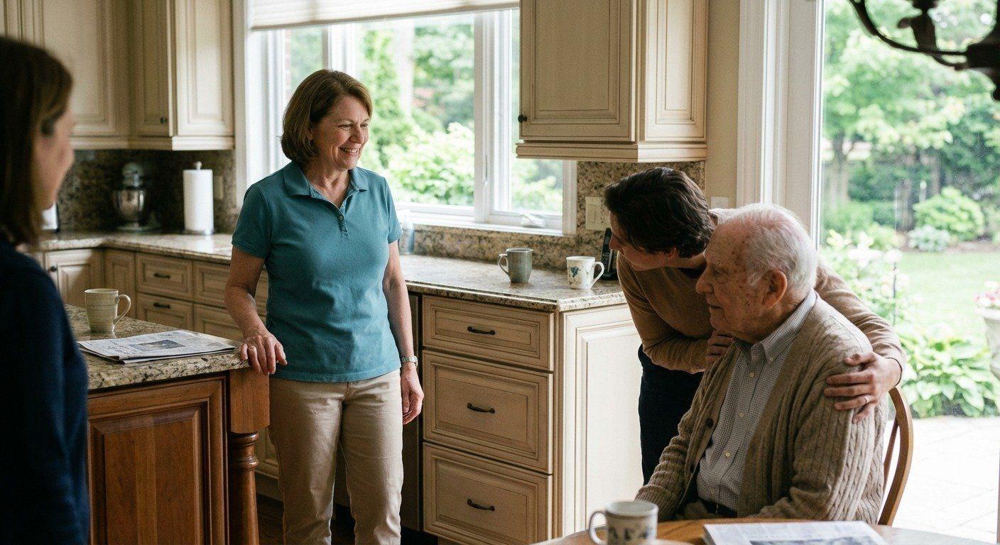 Family receiving after-hospital care support in Bloomfield Hills