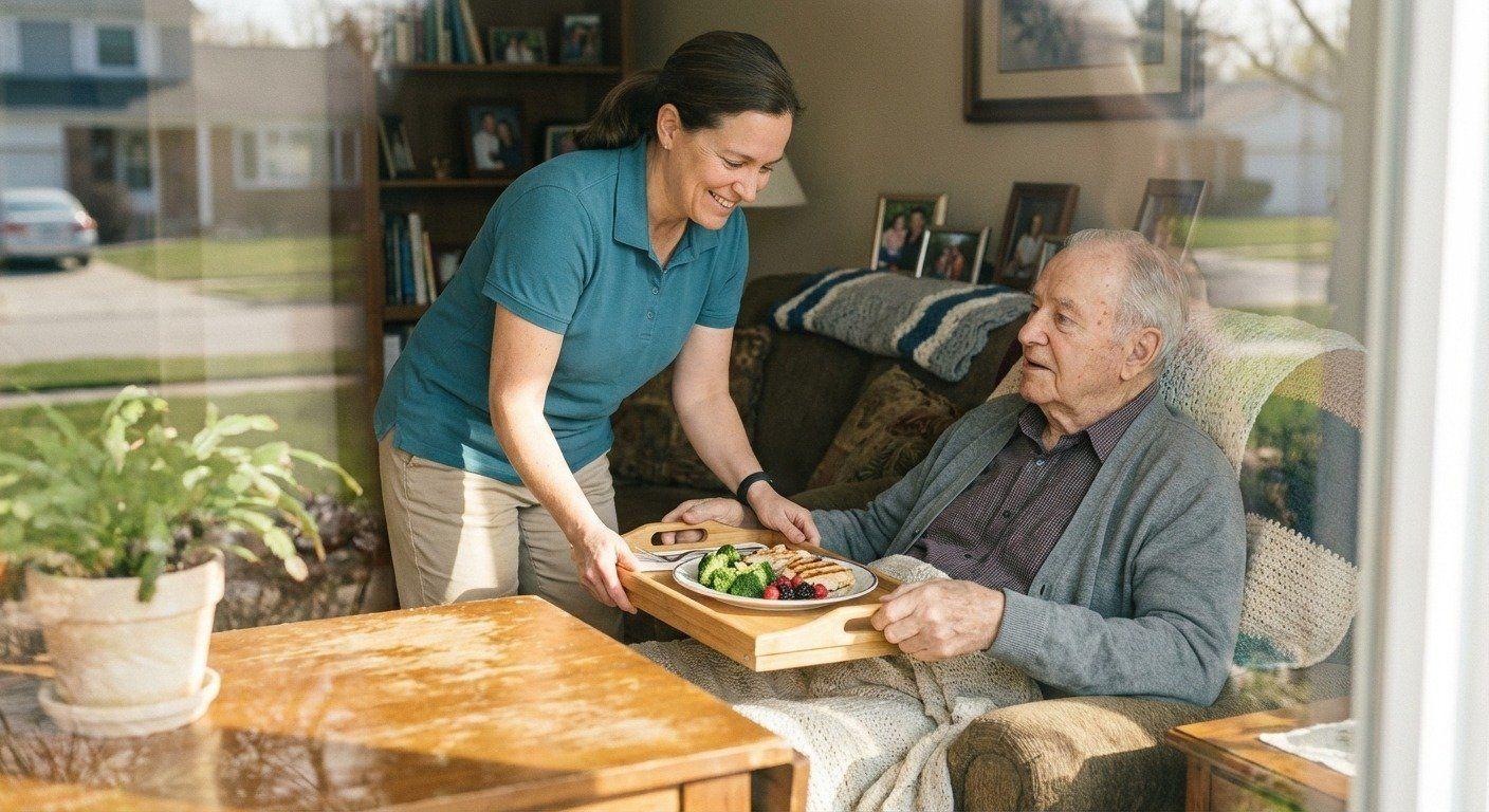 Family receiving recovery & post-surgery care support in Farmington Hills