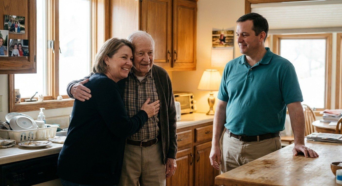 Family receiving after-hospital care support in Franklin