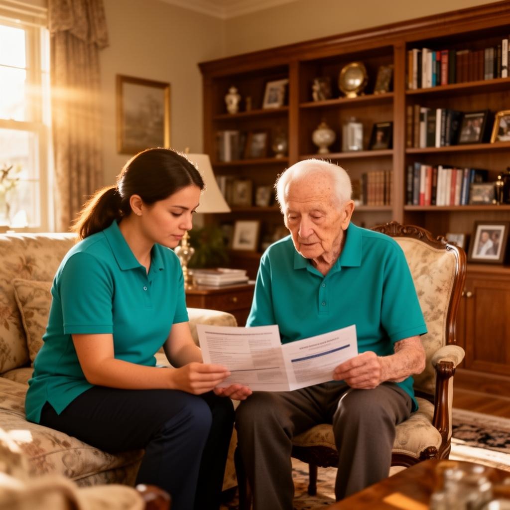 Family receiving after-hospital care support in Grosse Pointe