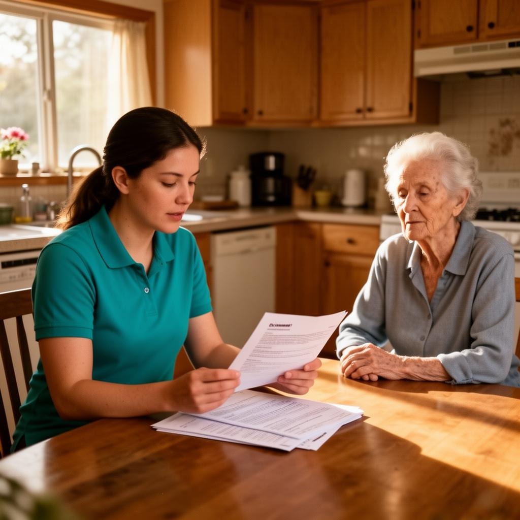 Family receiving after-hospital care support in Livonia