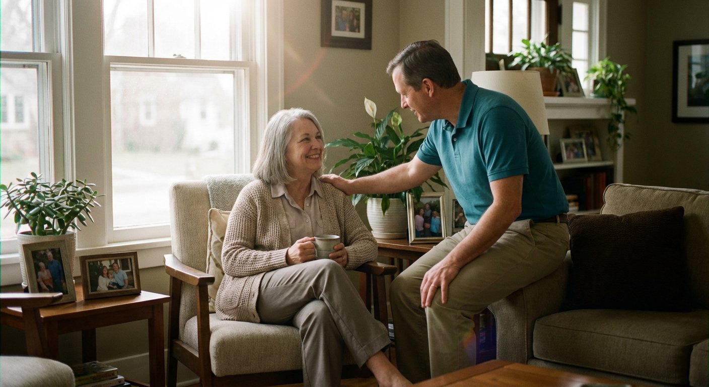 Family receiving after-hospital care support in Royal Oak