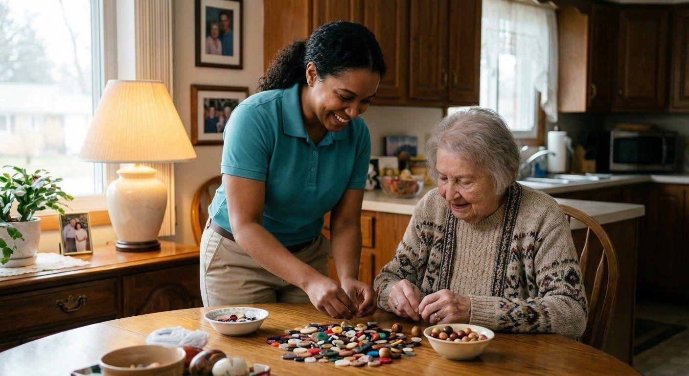 Family receiving dementia & memory care support in Troy