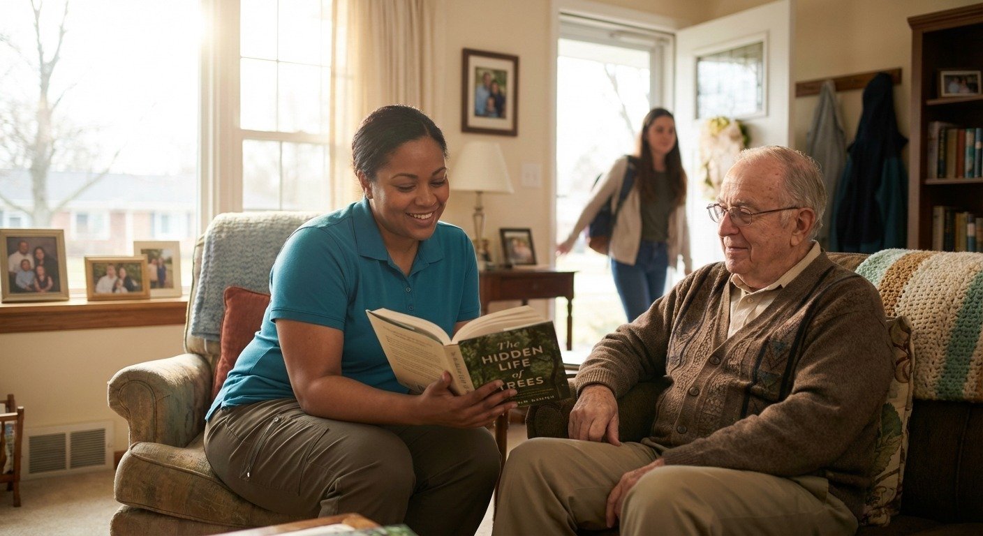 Family receiving respite & caregiver relief support in Troy